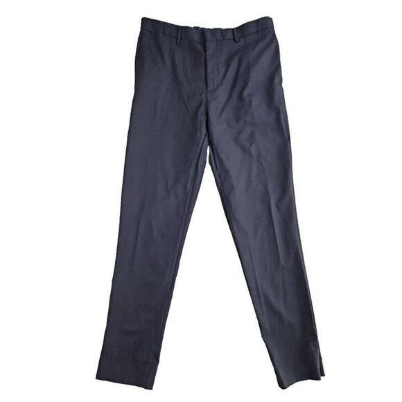 Banana Republic Pant W34xL34 Slim Navy Smart-Weight Performance Wool Blend - Picture 3 of 16